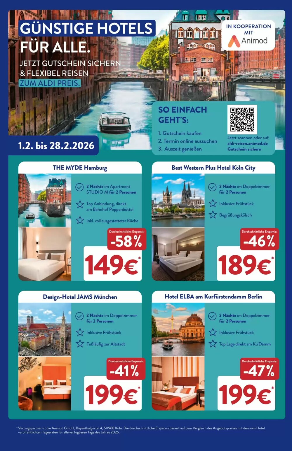 Aldi Süd Reisen Prospekt (ab 02.02.2026) zum Blättern - Seite 4