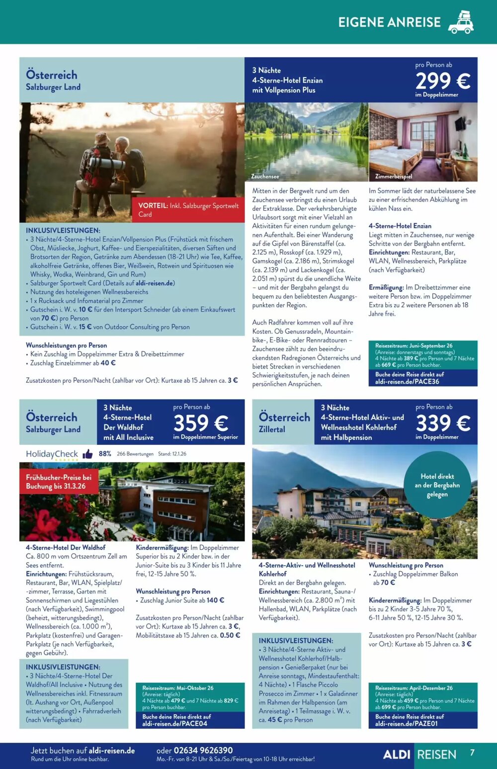 Aldi Süd Reisen Prospekt (ab 02.02.2026) zum Blättern - Seite 7
