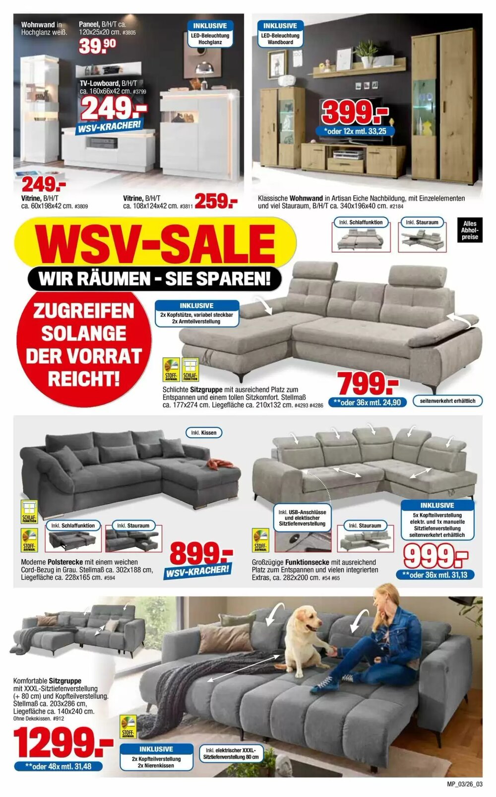 Möbelpiraten Prospekt (ab 02.02.2026) zum Blättern - Seite 3
