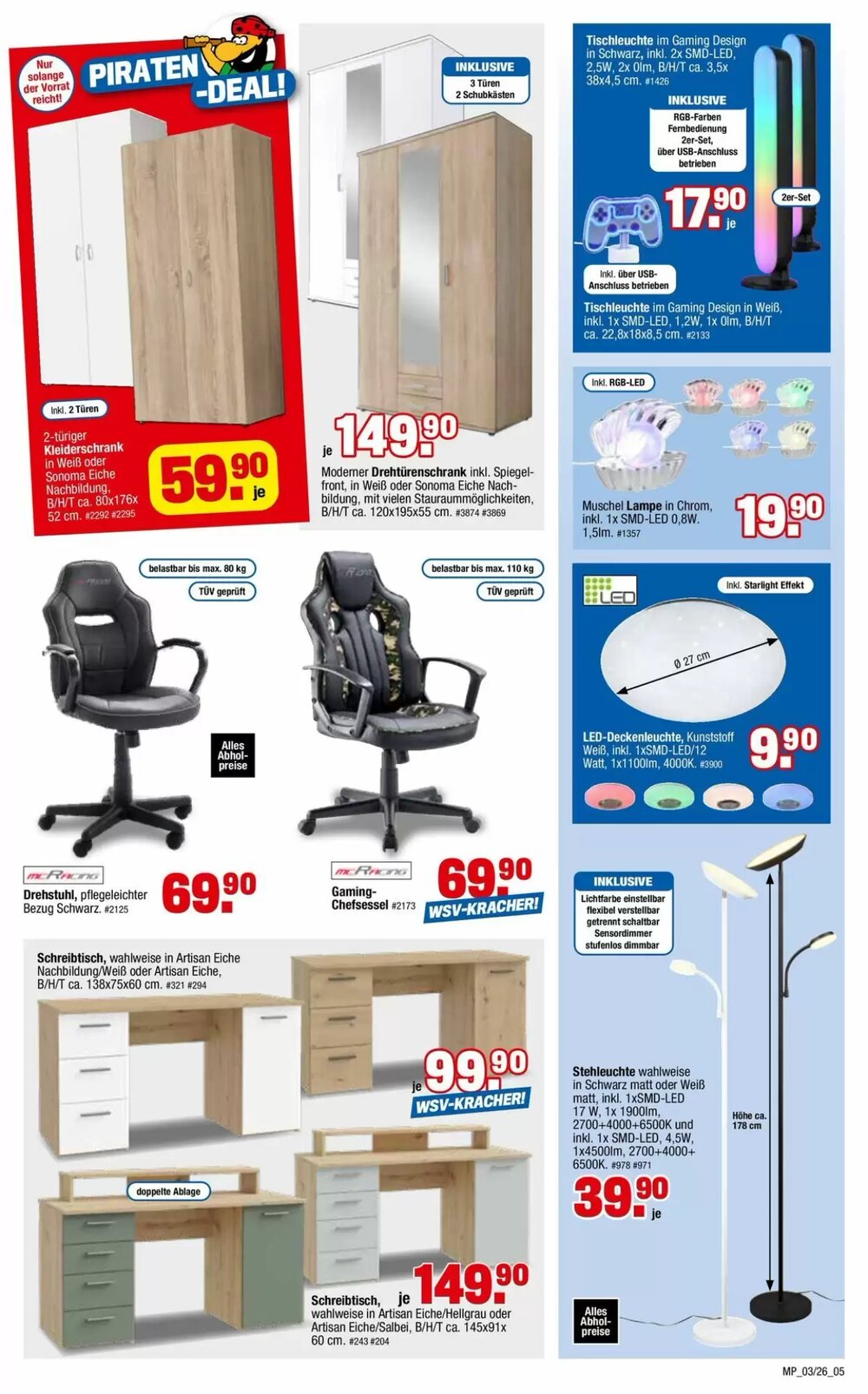 Möbelpiraten Prospekt (ab 02.02.2026) zum Blättern - Seite 5