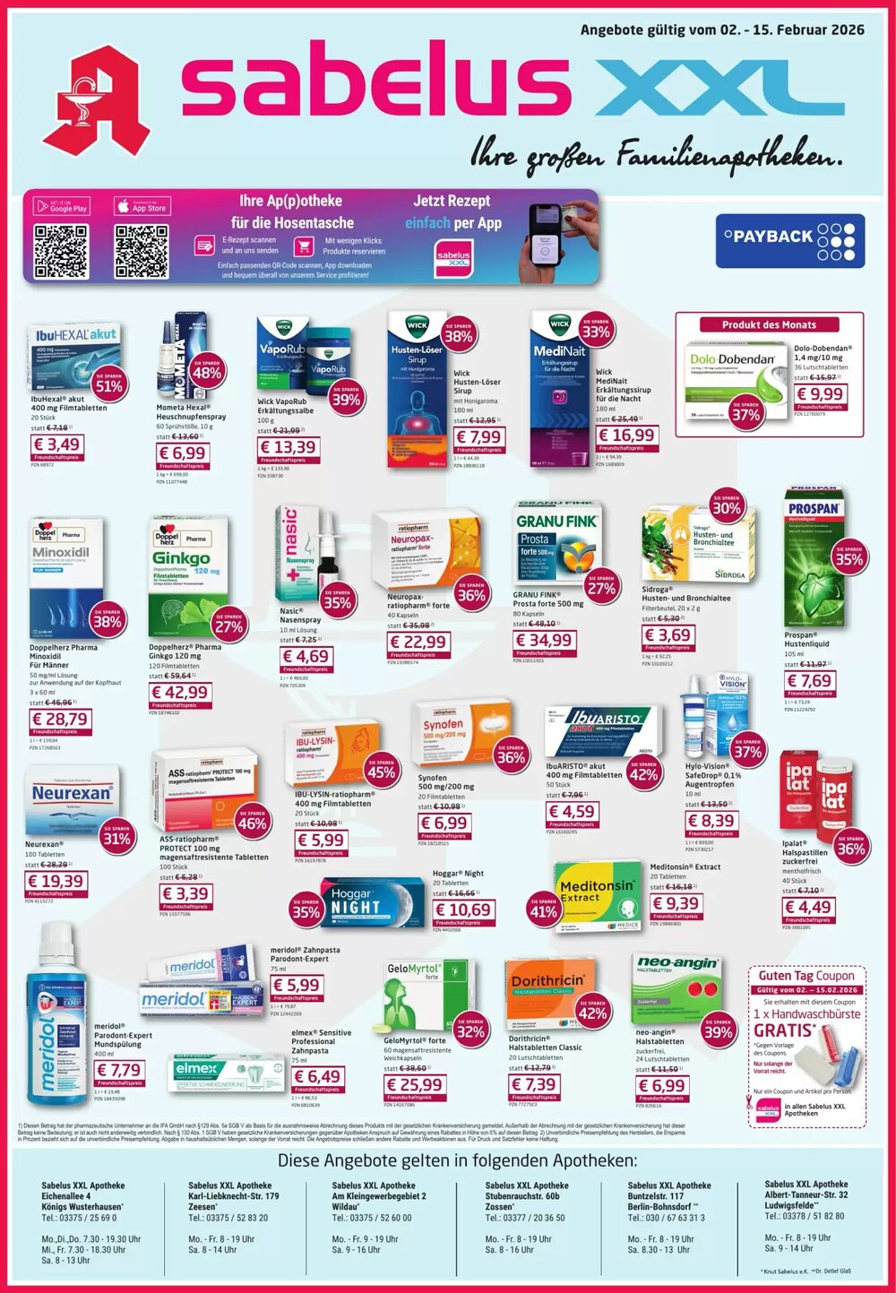 Sabelus XXL Prospekt (ab 02.02.2026) zum Blättern - Seite 1