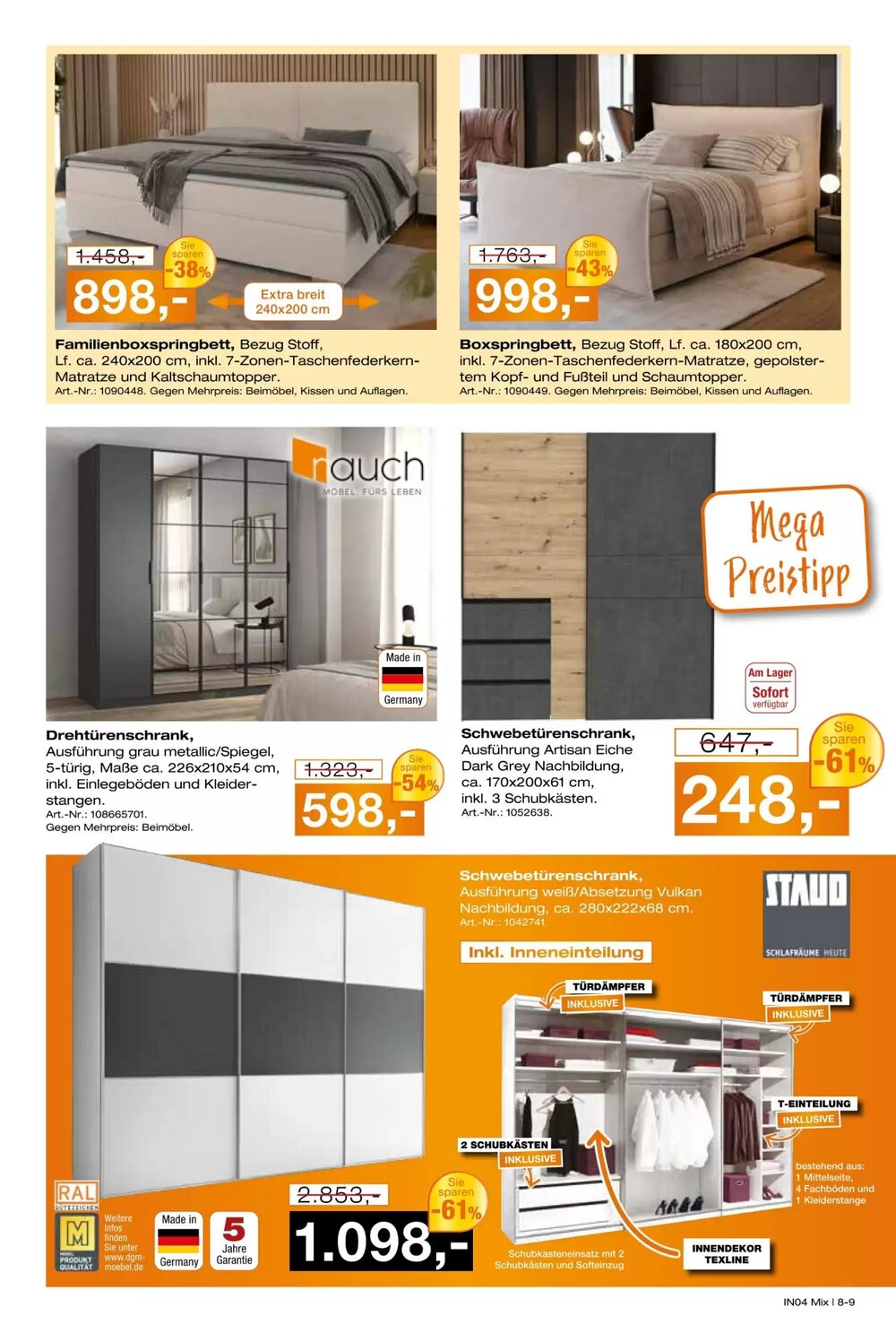 Möbel Inhofer Prospekt (ab 04.02.2026) zum Blättern - Seite 9