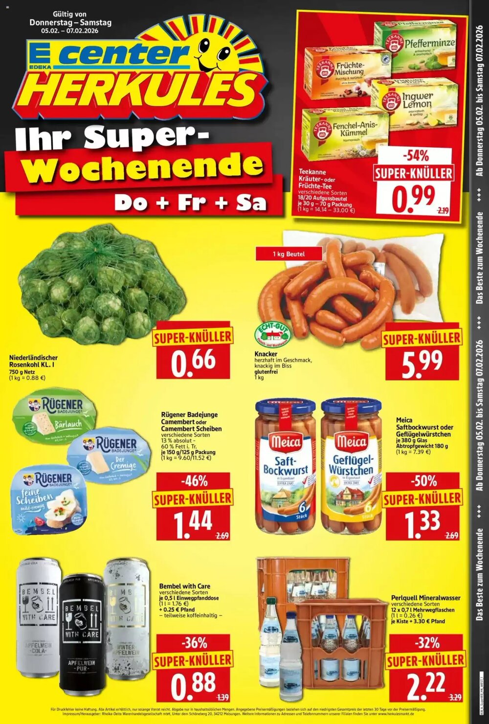 Edeka Herkules Prospekt (ab 05.02.2026) zum Blättern - Seite 1