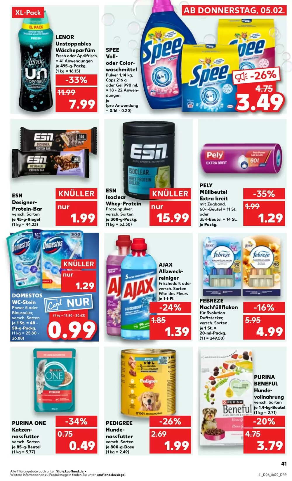 Kaufland Prospekt (ab 05.02.2026) zum Blättern - Seite 41