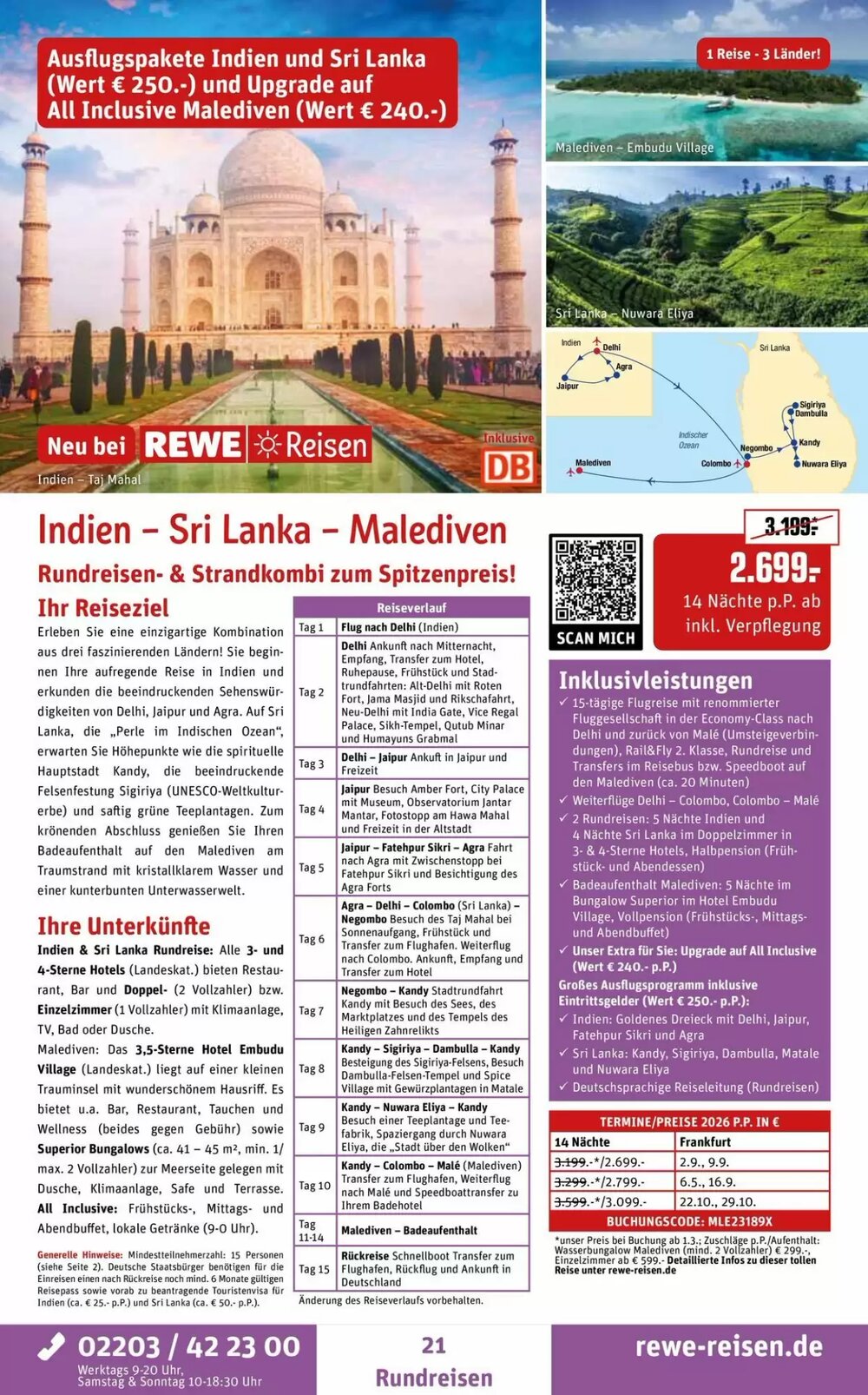 REWE Reisen Prospekt (ab 05.02.2026) zum Blättern - Seite 21