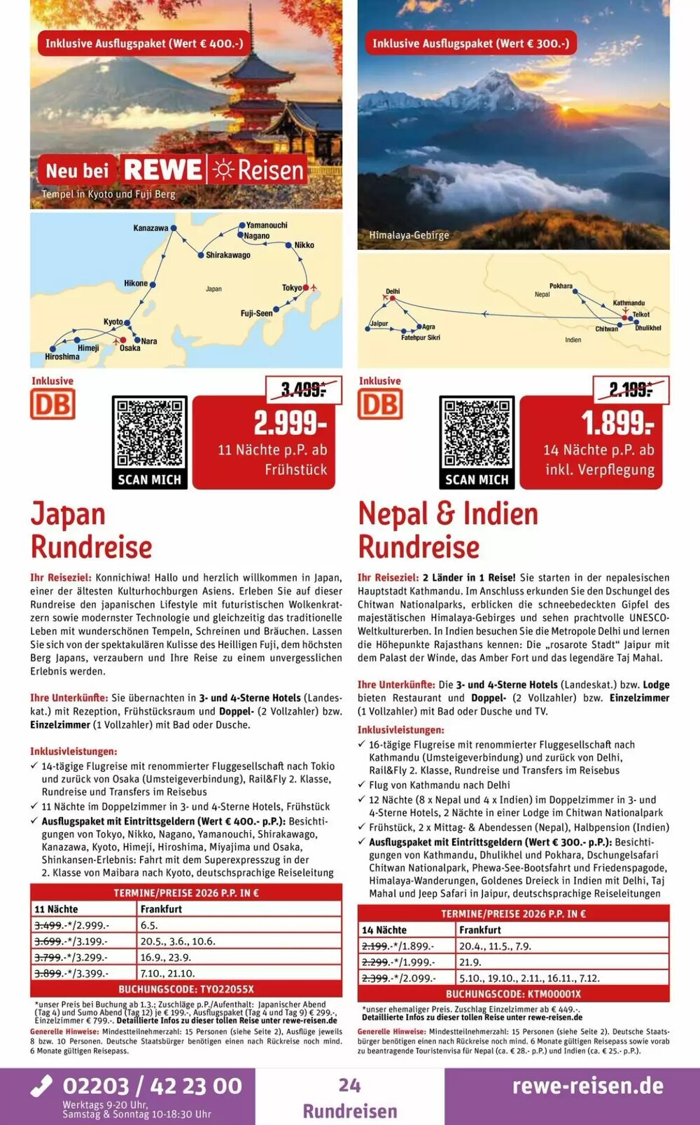 REWE Reisen Prospekt (ab 05.02.2026) zum Blättern - Seite 24