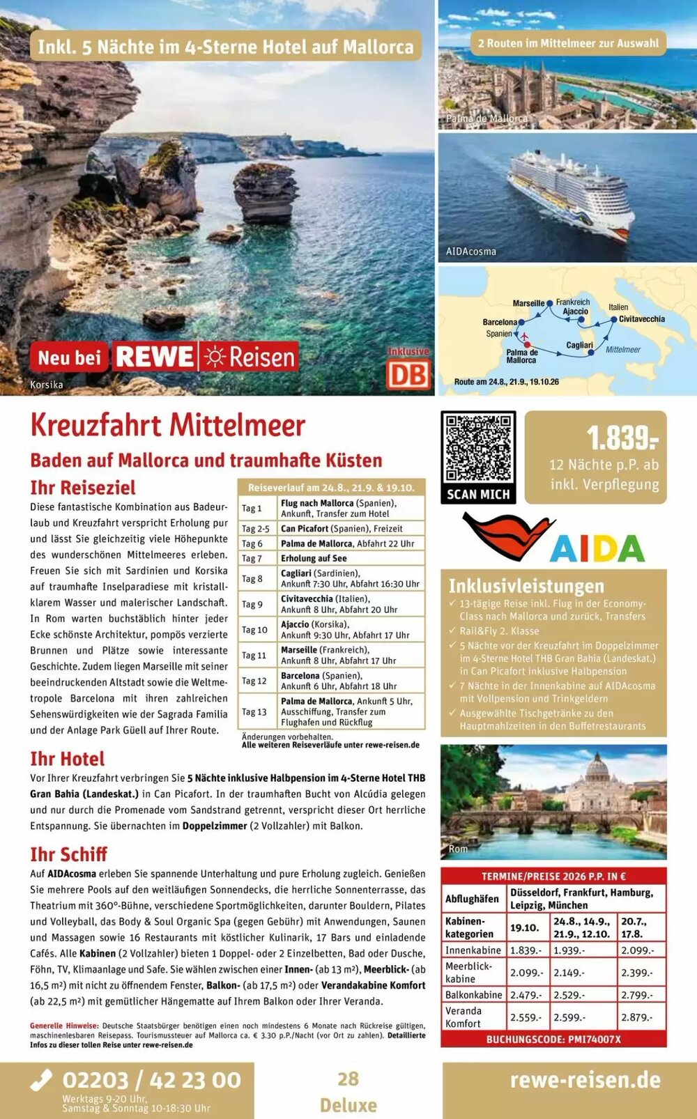 REWE Reisen Prospekt (ab 05.02.2026) zum Blättern - Seite 28