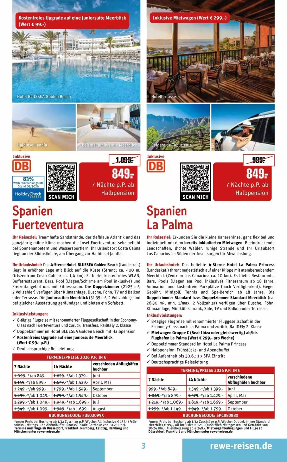 REWE Reisen Prospekt (ab 05.02.2026) zum Blättern - Seite 3