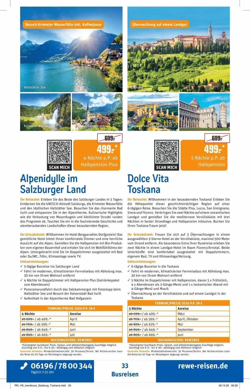 REWE Reisen Prospekt (ab 05.02.2026) zum Blättern - Seite 33