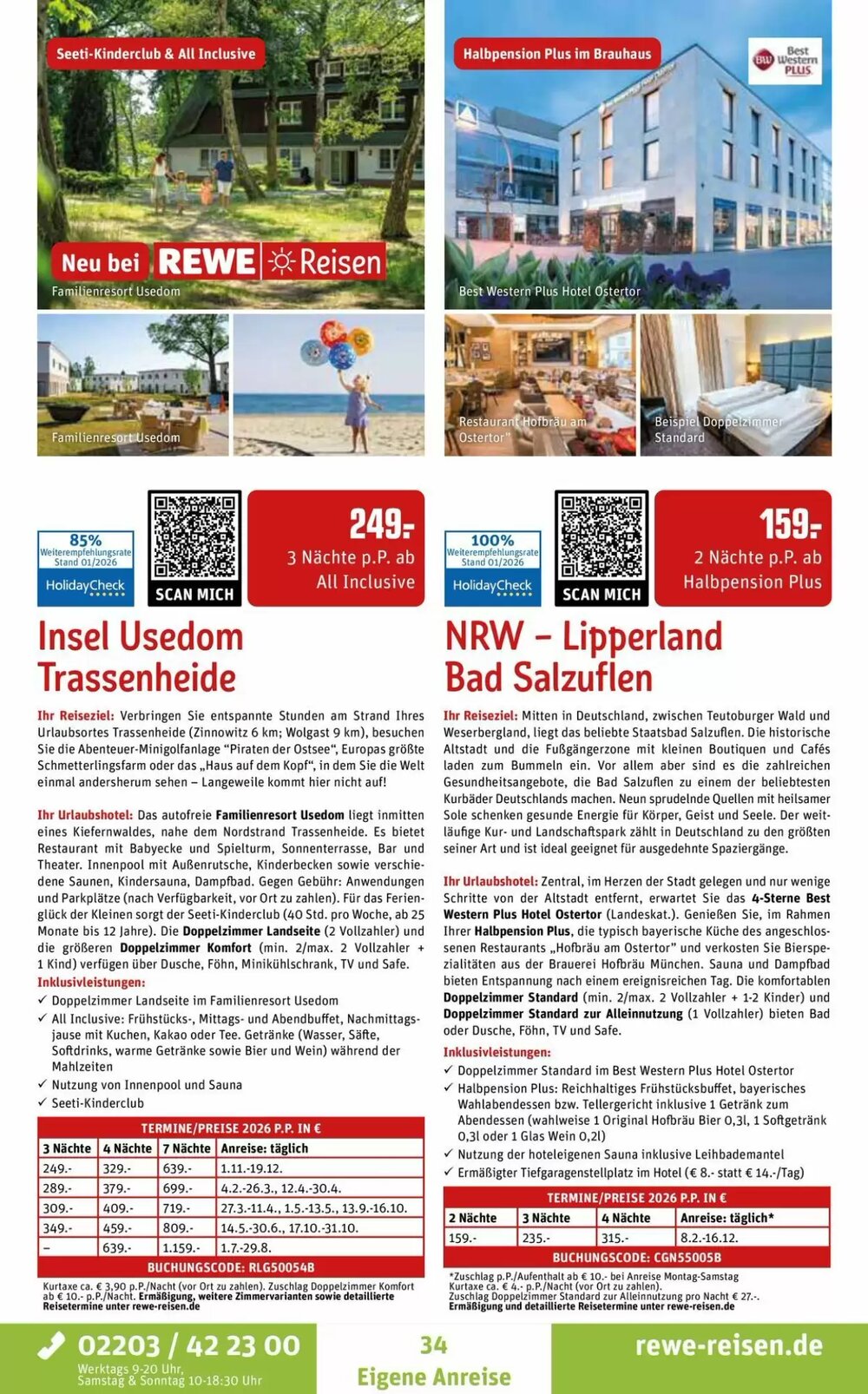 REWE Reisen Prospekt (ab 05.02.2026) zum Blättern - Seite 34