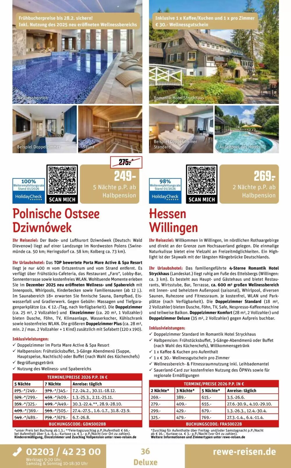 REWE Reisen Prospekt (ab 05.02.2026) zum Blättern - Seite 36
