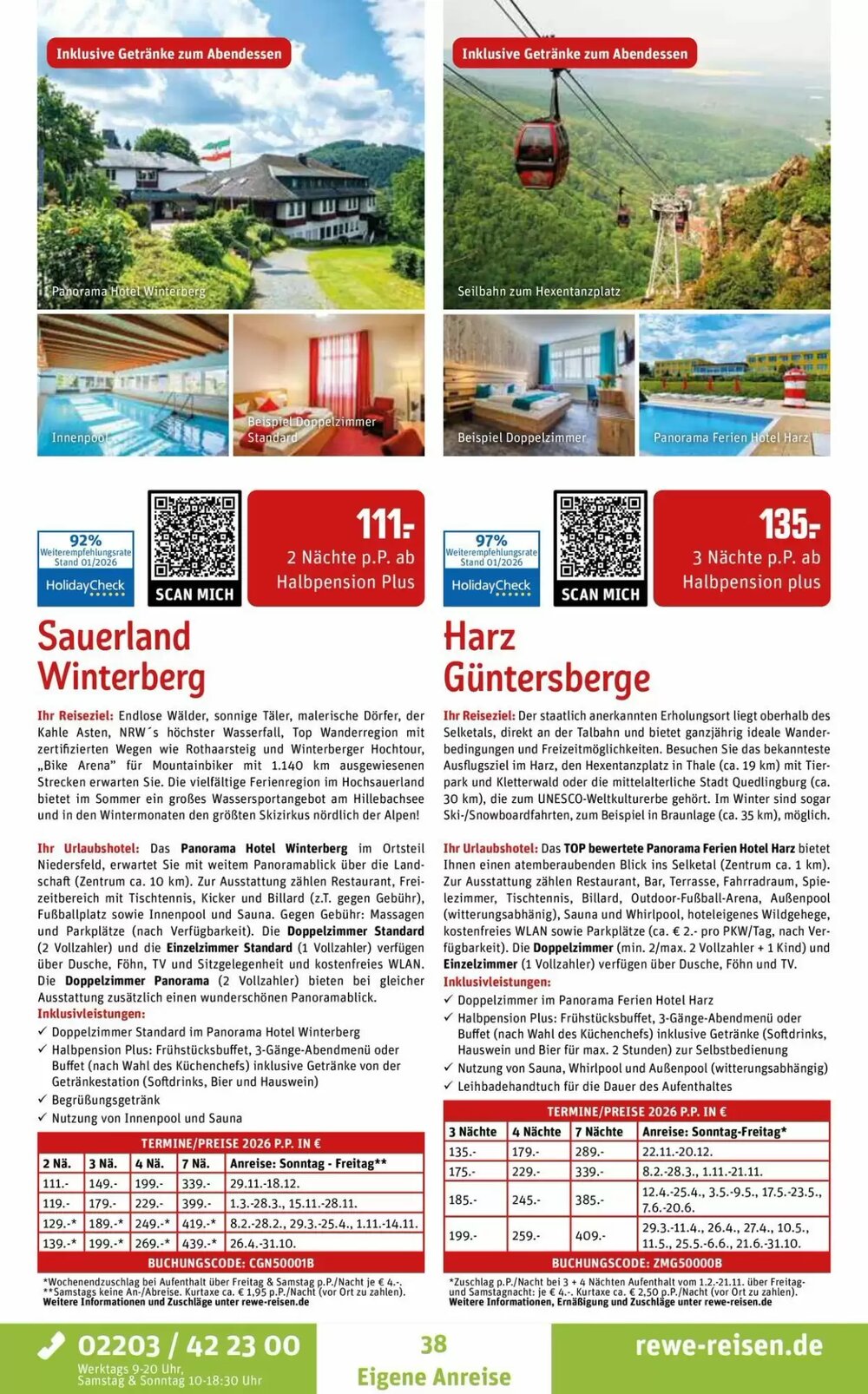 REWE Reisen Prospekt (ab 05.02.2026) zum Blättern - Seite 38