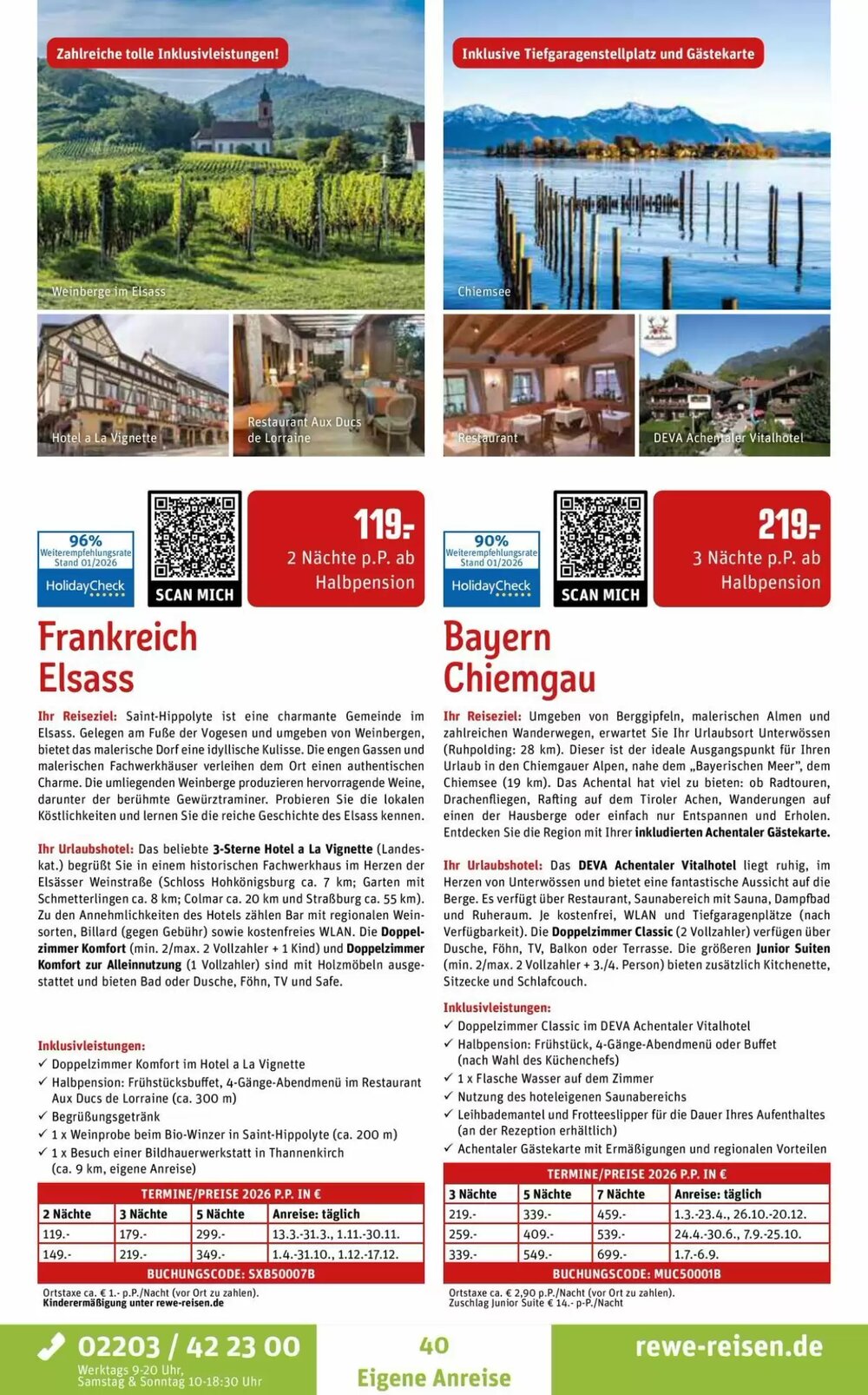 REWE Reisen Prospekt (ab 05.02.2026) zum Blättern - Seite 40