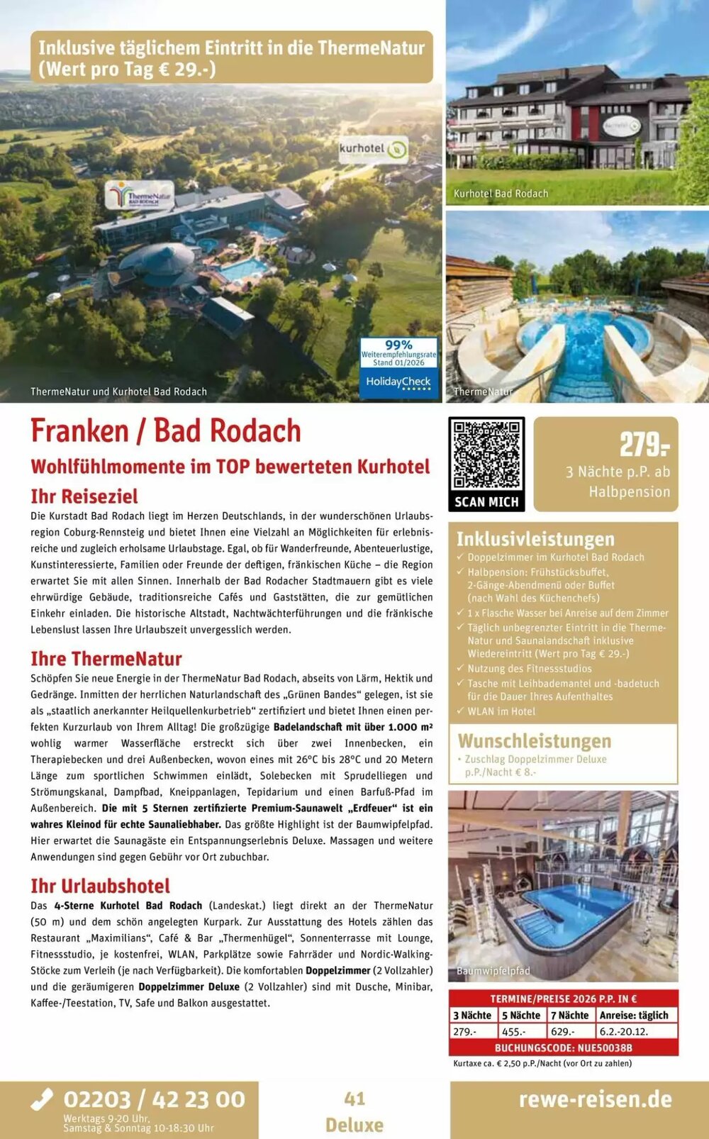 REWE Reisen Prospekt (ab 05.02.2026) zum Blättern - Seite 41
