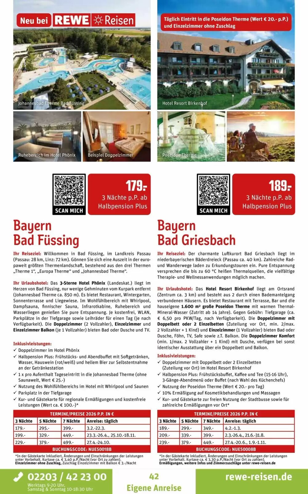 REWE Reisen Prospekt (ab 05.02.2026) zum Blättern - Seite 42