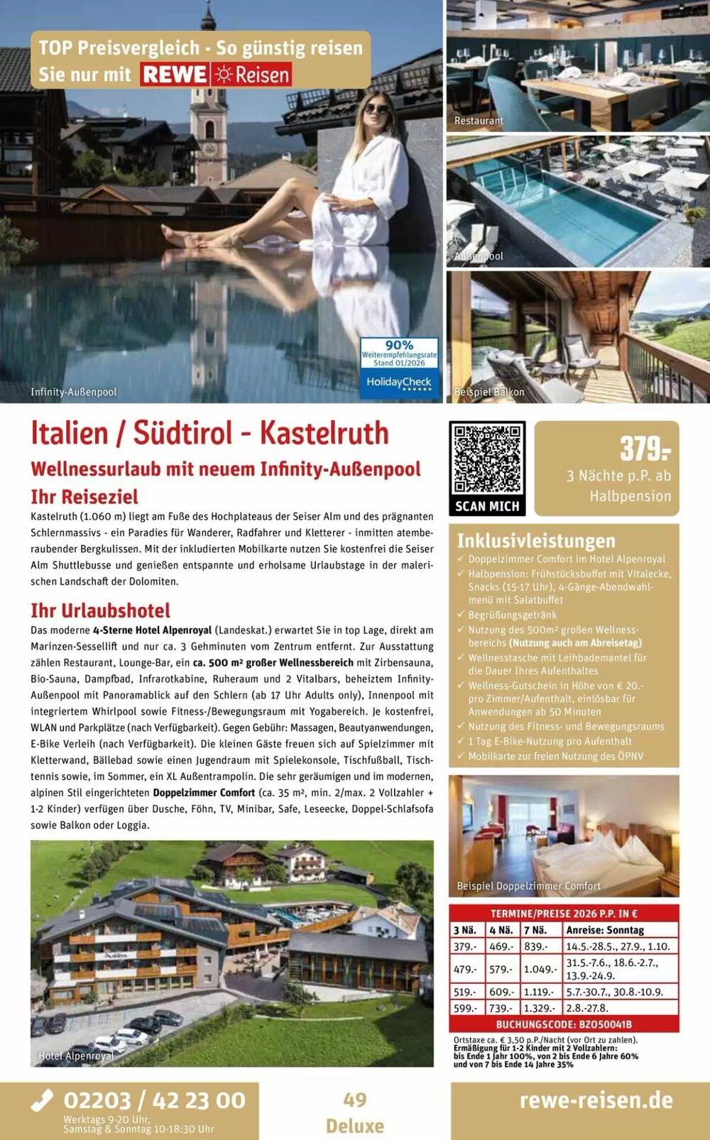 REWE Reisen Prospekt (ab 05.02.2026) zum Blättern - Seite 49