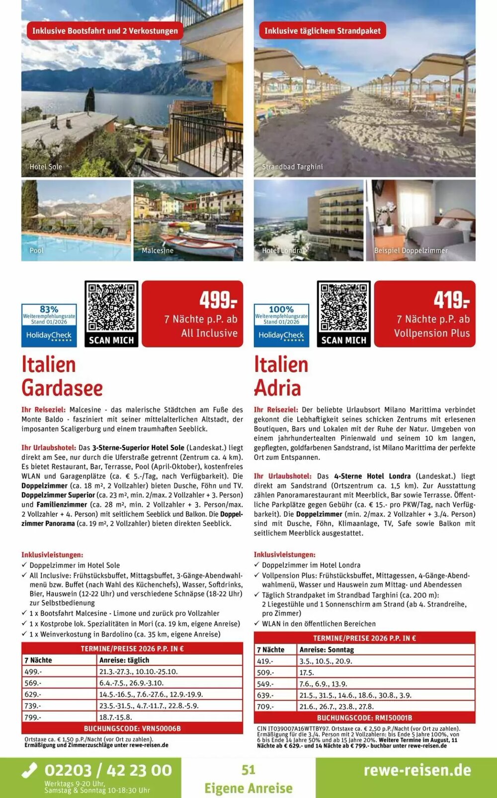 REWE Reisen Prospekt (ab 05.02.2026) zum Blättern - Seite 51