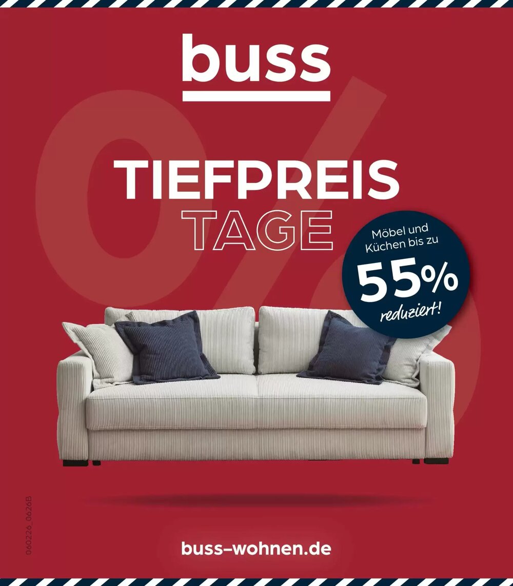 Möbel Buss Prospekt (ab 05.02.2026) zum Blättern - Seite 1