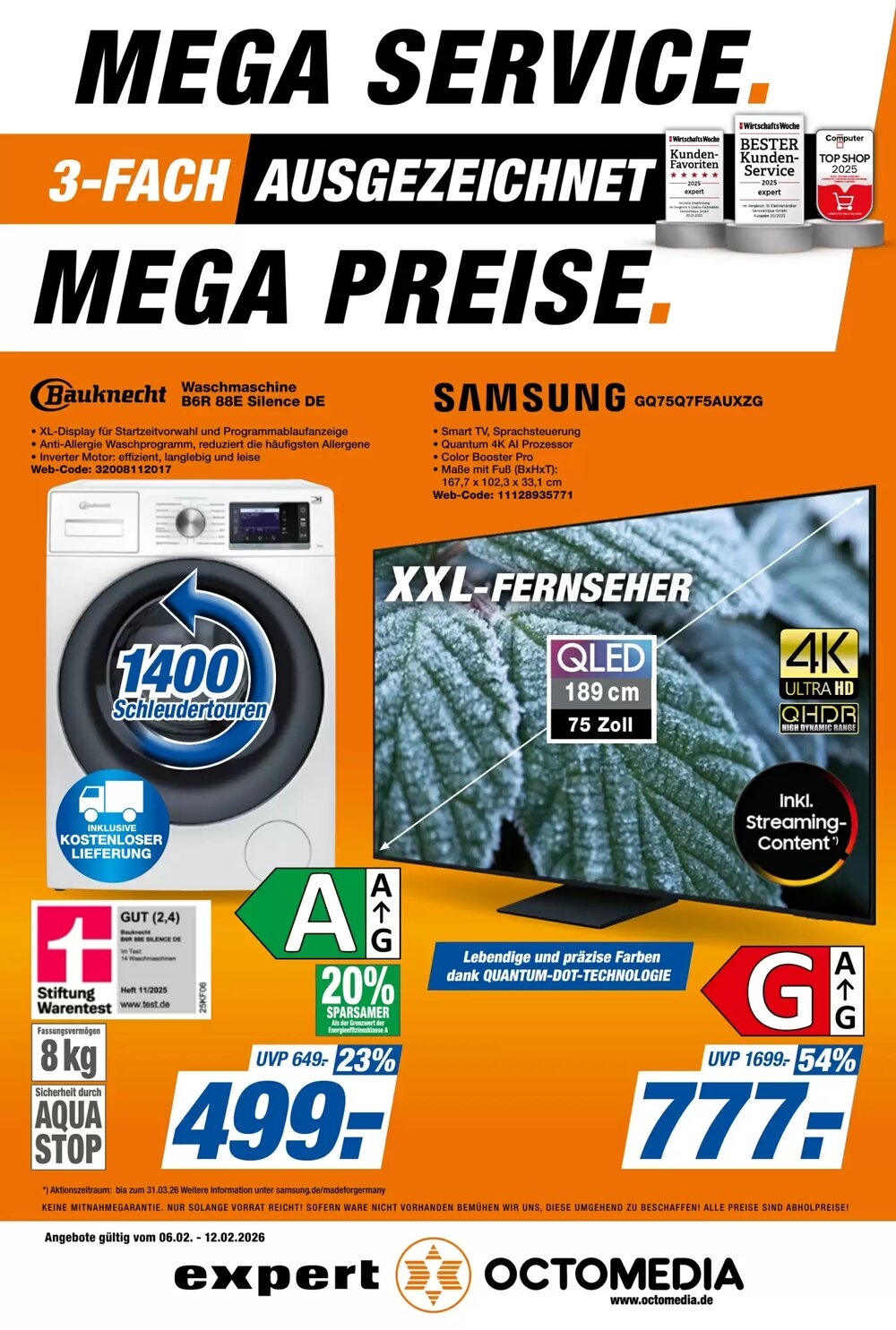 expert Octomedia Prospekt (ab 06.02.2026) zum Blättern - Seite 1