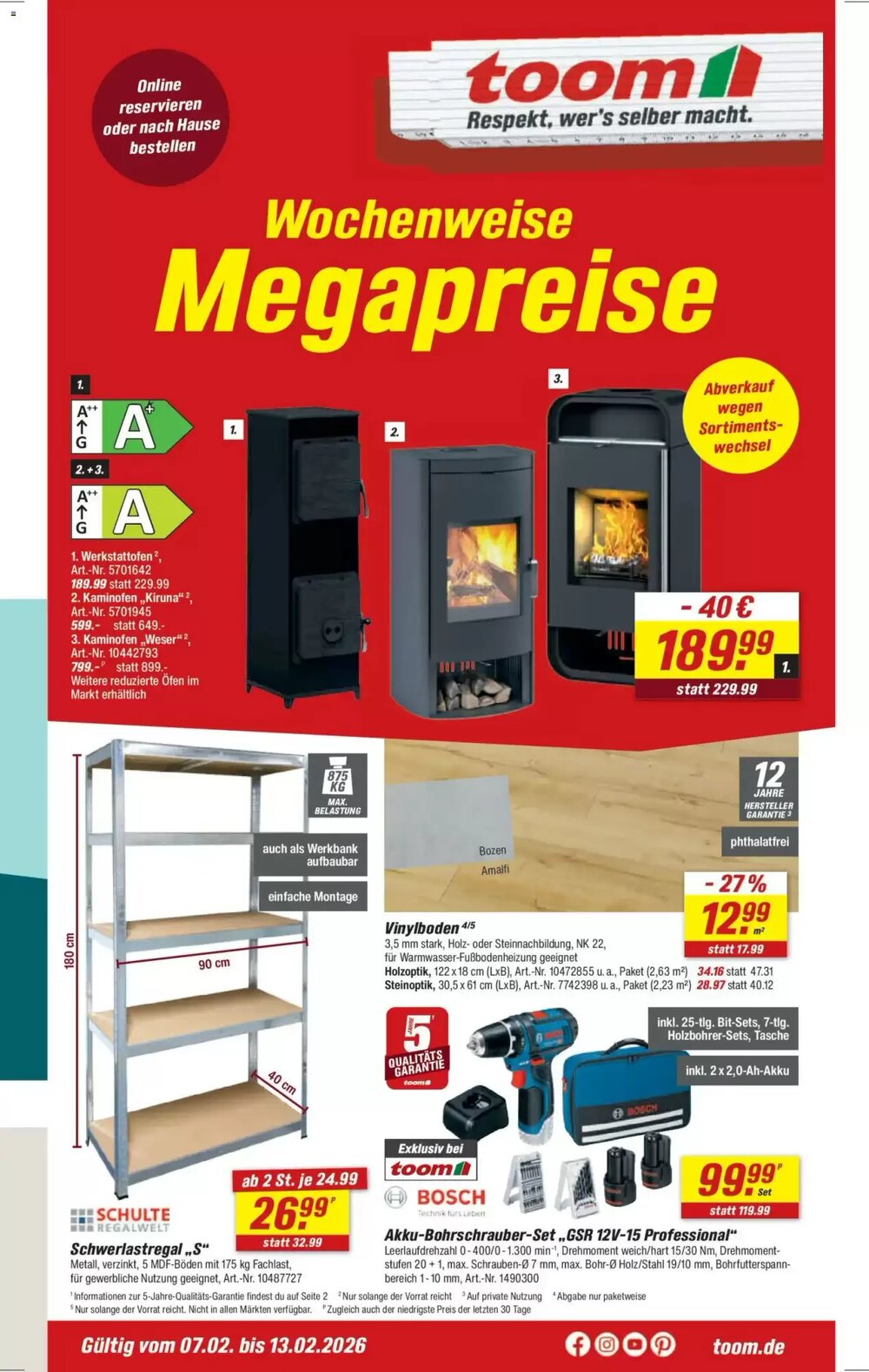 toom Baumarkt Prospekt (ab 07.02.2026) zum Blättern - Seite 1