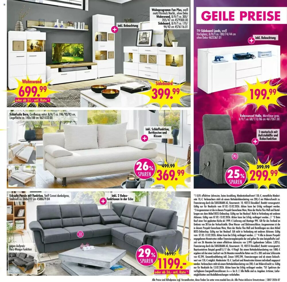 Möbel Boss Prospekt (ab 07.02.2026) zum Blättern - Seite 7
