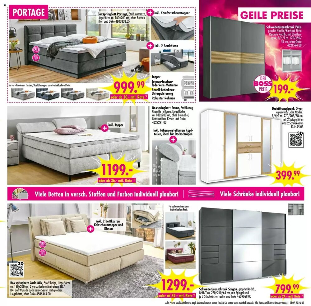 Möbel Boss Prospekt (ab 07.02.2026) zum Blättern - Seite 9