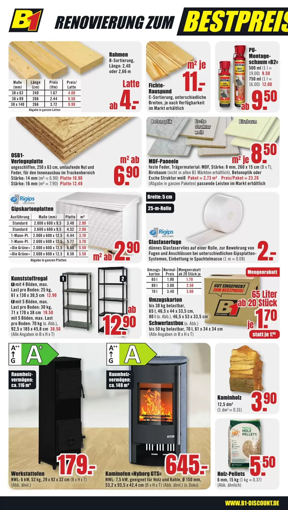 B1 Discount Baumarkt Prospekt (ab 07.02.2026) zum Blättern - Seite 4