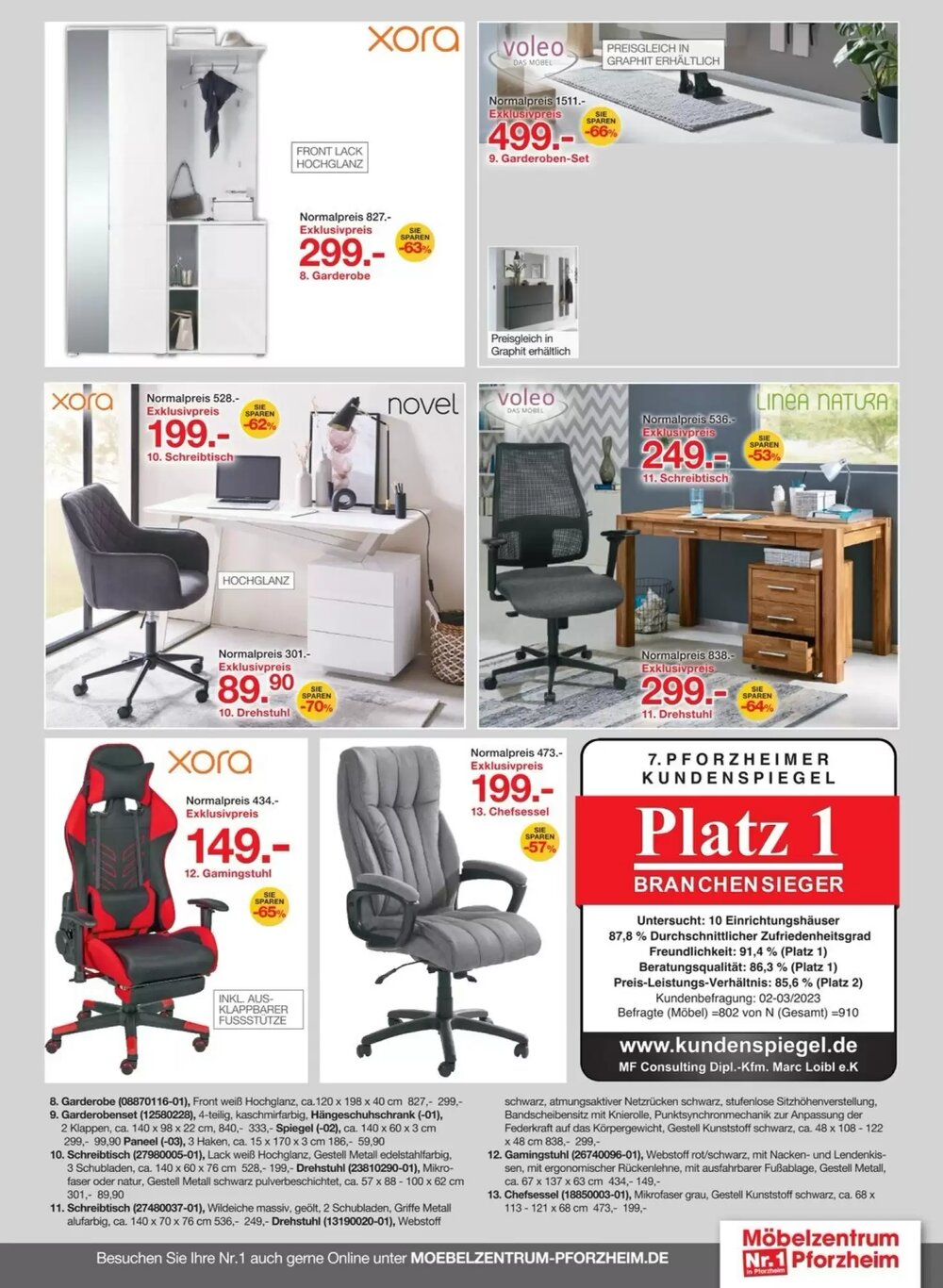 Möbelzentrum Pforzheim Prospekt (ab 07.02.2026) zum Blättern - Seite 11