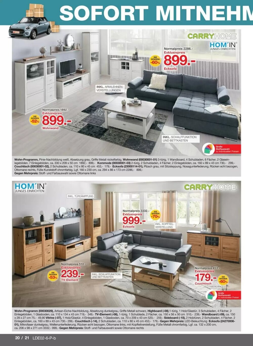 Möbelzentrum Pforzheim Prospekt (ab 07.02.2026) zum Blättern - Seite 20