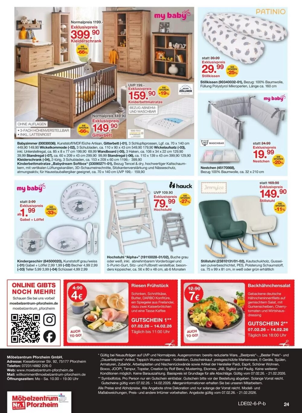 Möbelzentrum Pforzheim Prospekt (ab 07.02.2026) zum Blättern - Seite 24