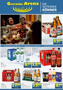 Getränke Arena Prospekt (ab 08.02.2026) zum Blättern