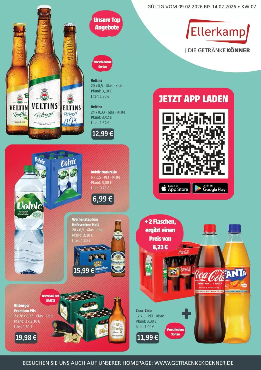 Ellerkamp Getränke Prospekt (ab 08.02.2026) zum Blättern - Seite 1