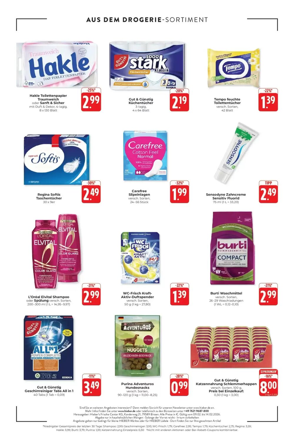 Hieber's Frische Center Prospekt (ab 08.02.2026) zum Blättern - Seite 16
