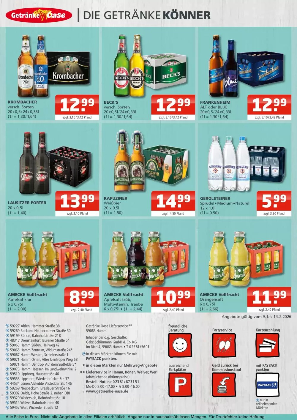 Getränke Oase Prospekt (ab 08.02.2026) zum Blättern - Seite 4