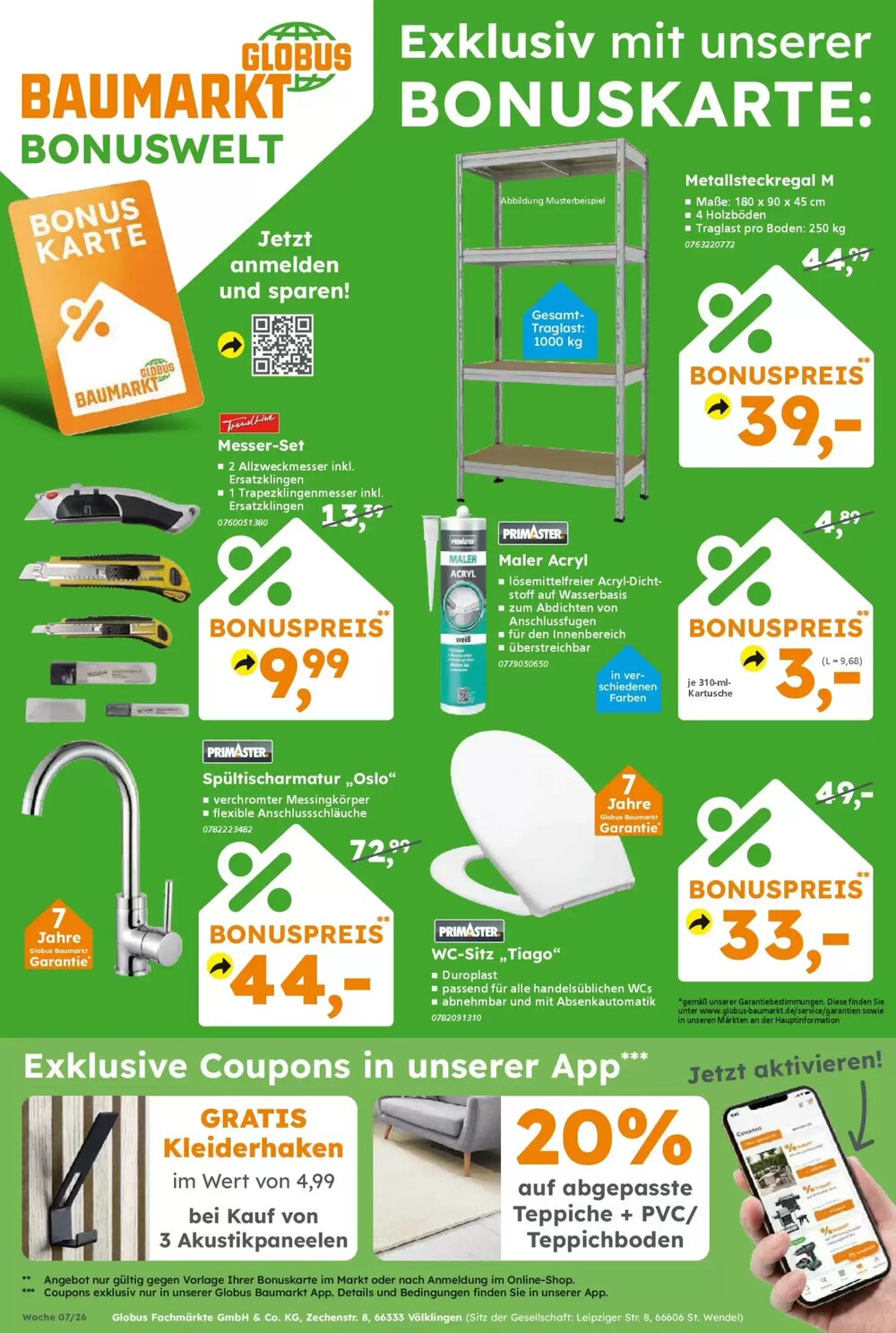 Globus Baumarkt Prospekt (ab 08.02.2026) zum Blättern - Seite 13