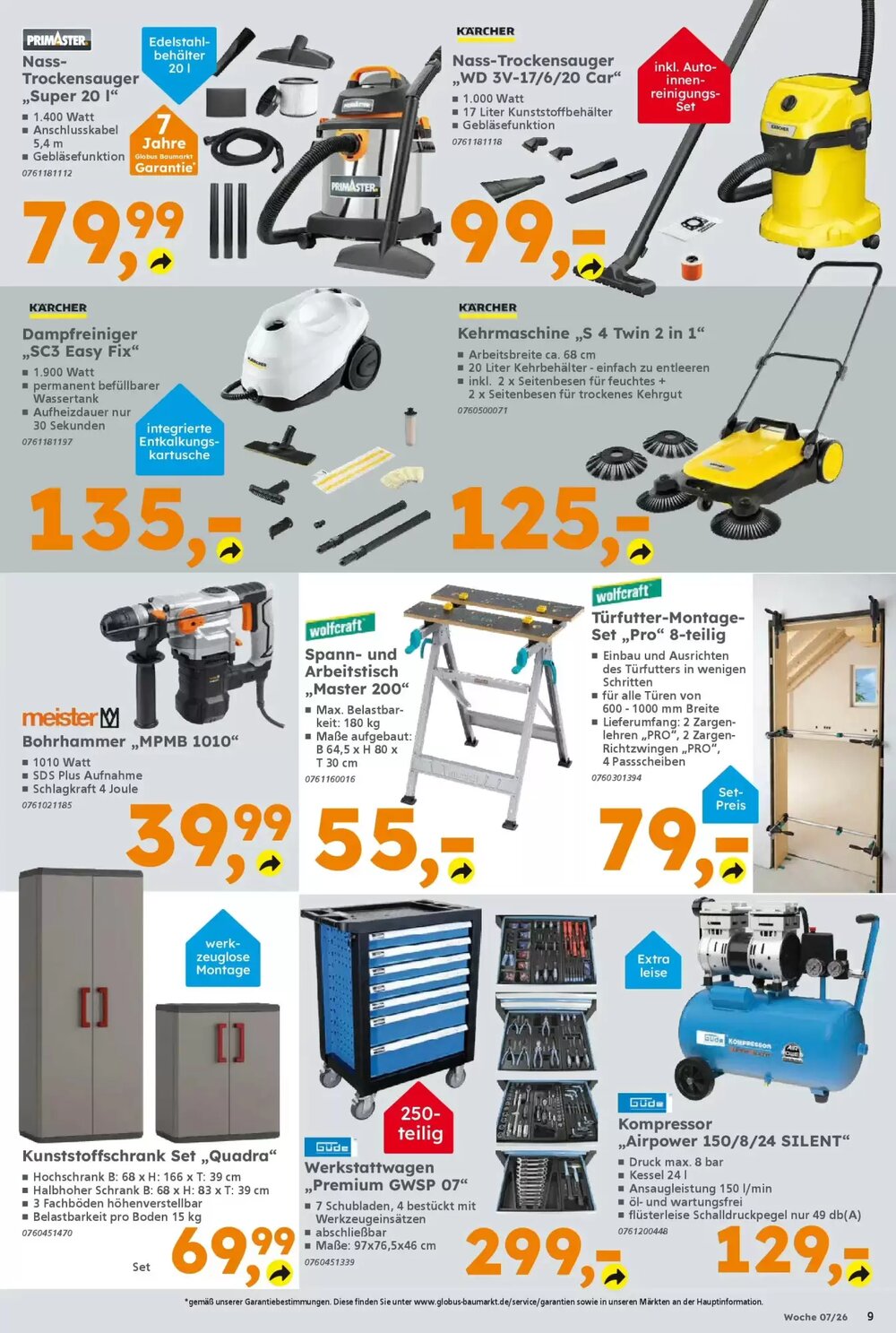 Globus Baumarkt Prospekt (ab 08.02.2026) zum Blättern - Seite 9