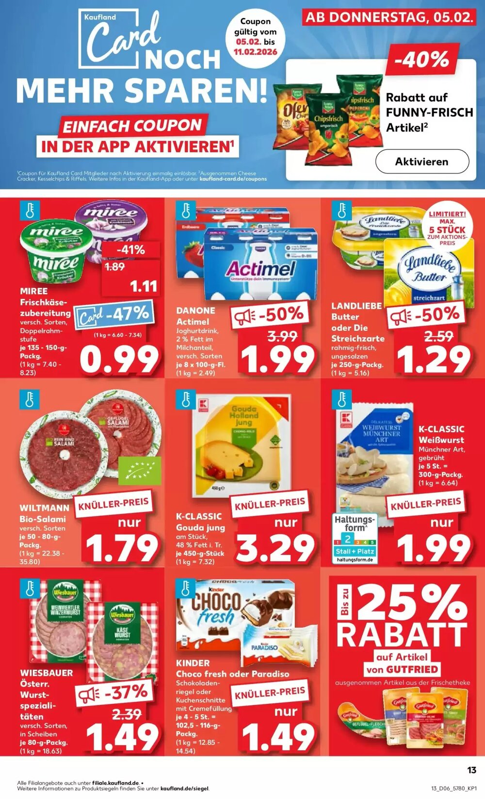 Kaufland Prospekt (ab 08.02.2026) zum Blättern - Seite 13