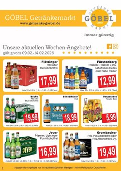 Getränke Göbel Prospekt (ab 09.02.2026) zum Blättern