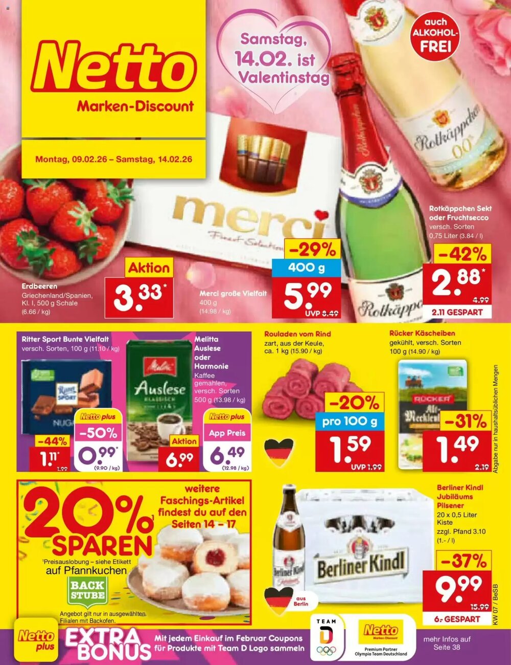 Netto Marken-Discount Prospekt (ab 09.02.2026) zum Blättern - Seite 1