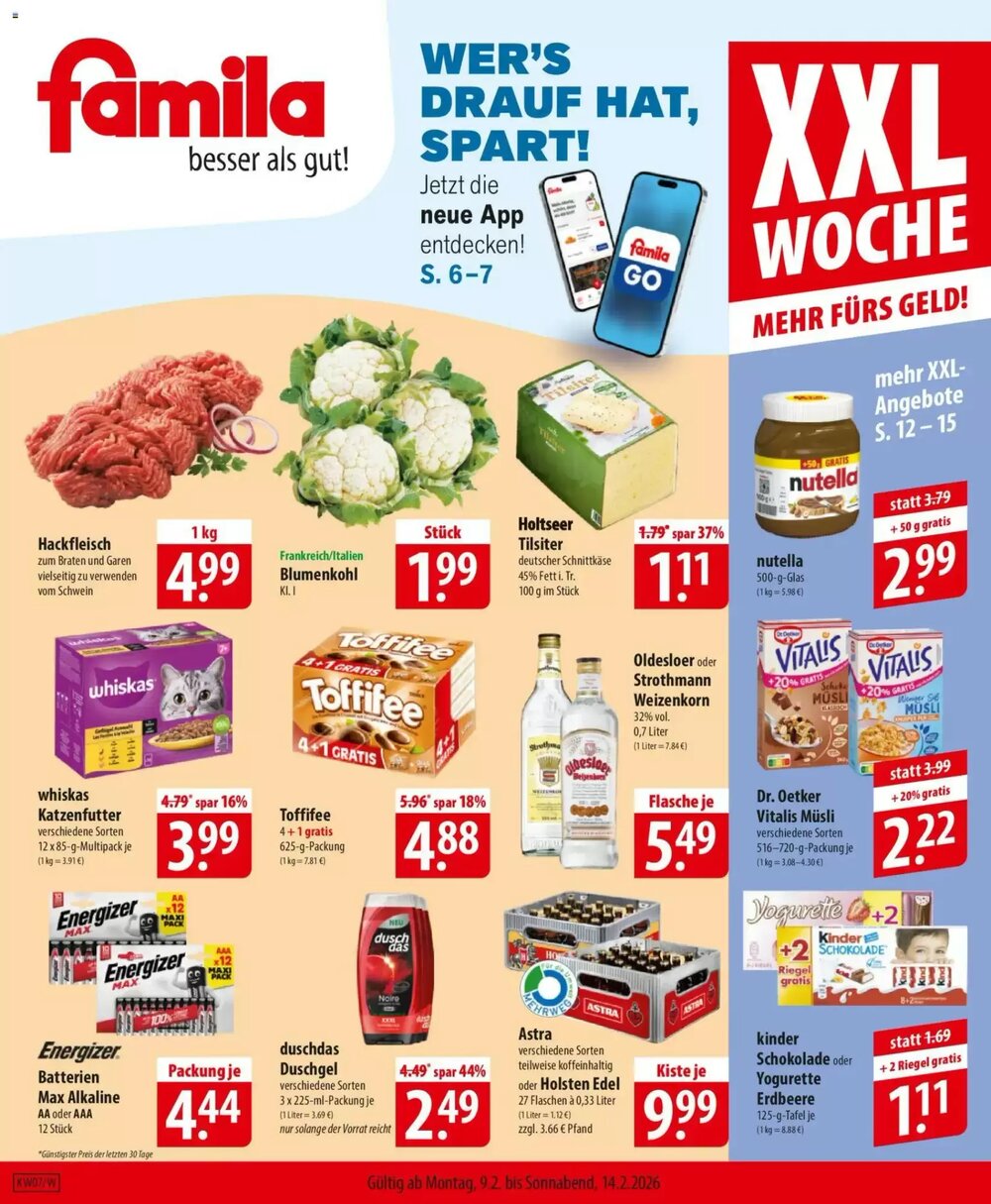 Famila Nord Ost Prospekt (ab 09.02.2026) zum Blättern - Seite 1