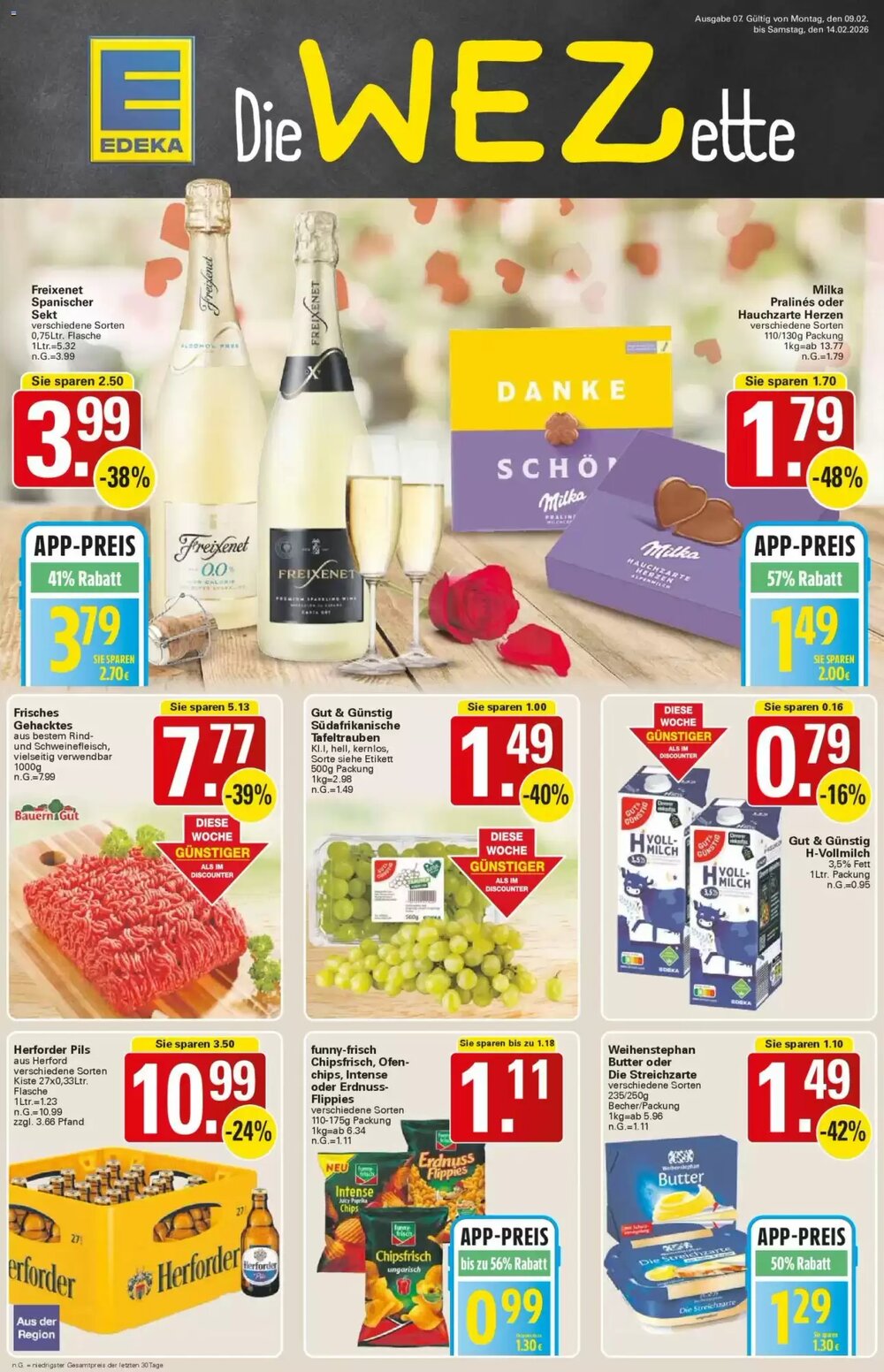 WEZ Prospekt (ab 09.02.2026) zum Blättern - Seite 1