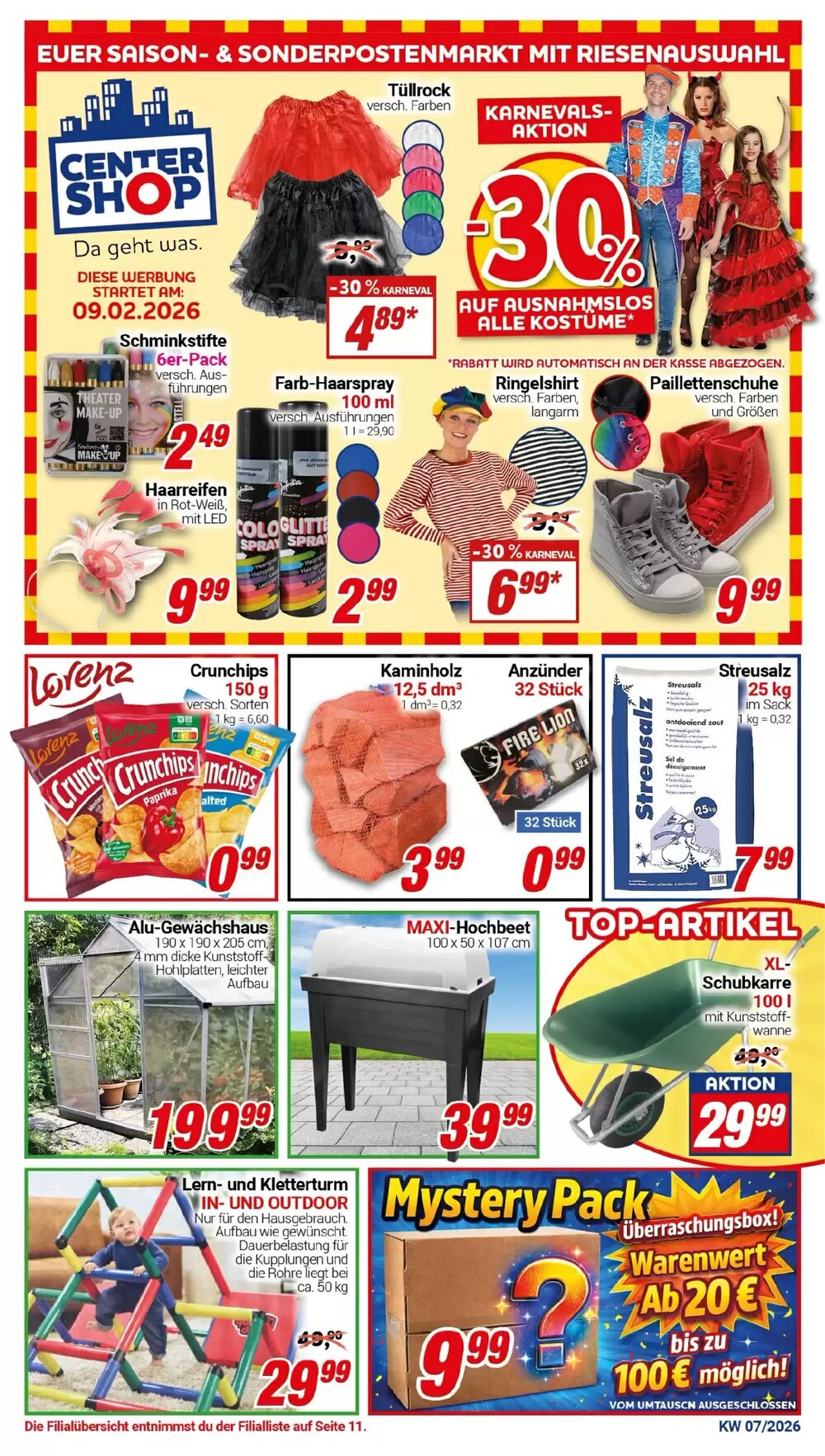 CENTERSHOP Prospekt (ab 09.02.2026) zum Blättern - Seite 1