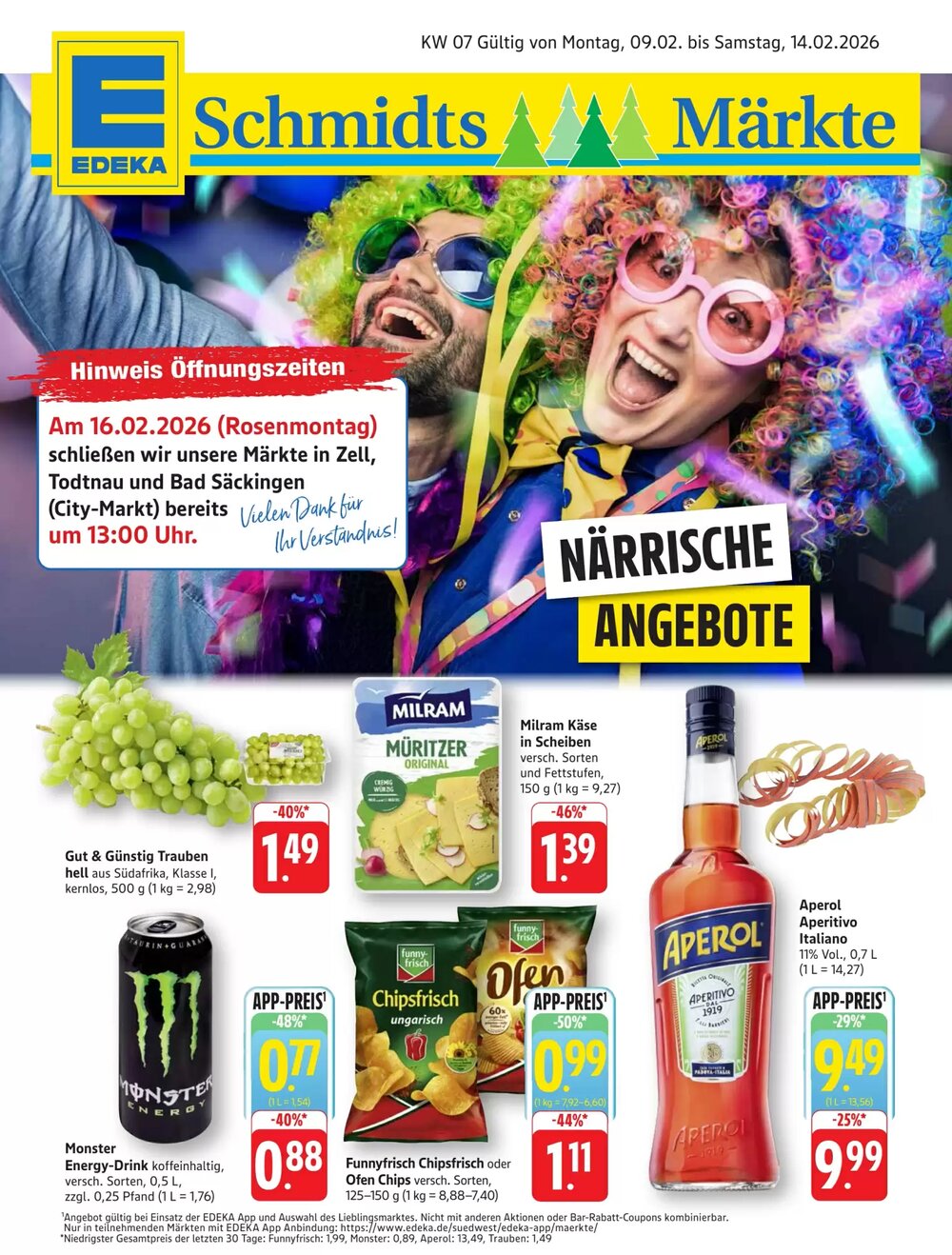 Schmidt's Märkte Prospekt (ab 09.02.2026) zum Blättern - Seite 1