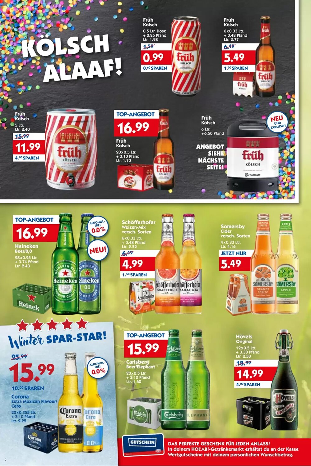 Hol'ab Getränkemarkt Prospekt (ab 09.02.2026) zum Blättern - Seite 2