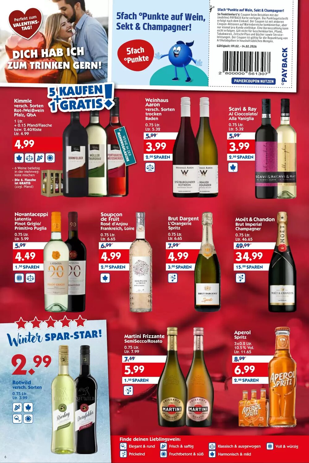 Hol'ab Getränkemarkt Prospekt (ab 09.02.2026) zum Blättern - Seite 6