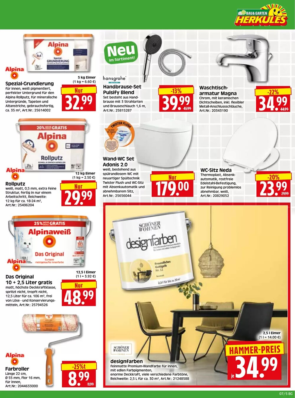 Herkules Baumarkt Prospekt (ab 09.02.2026) zum Blättern - Seite 5