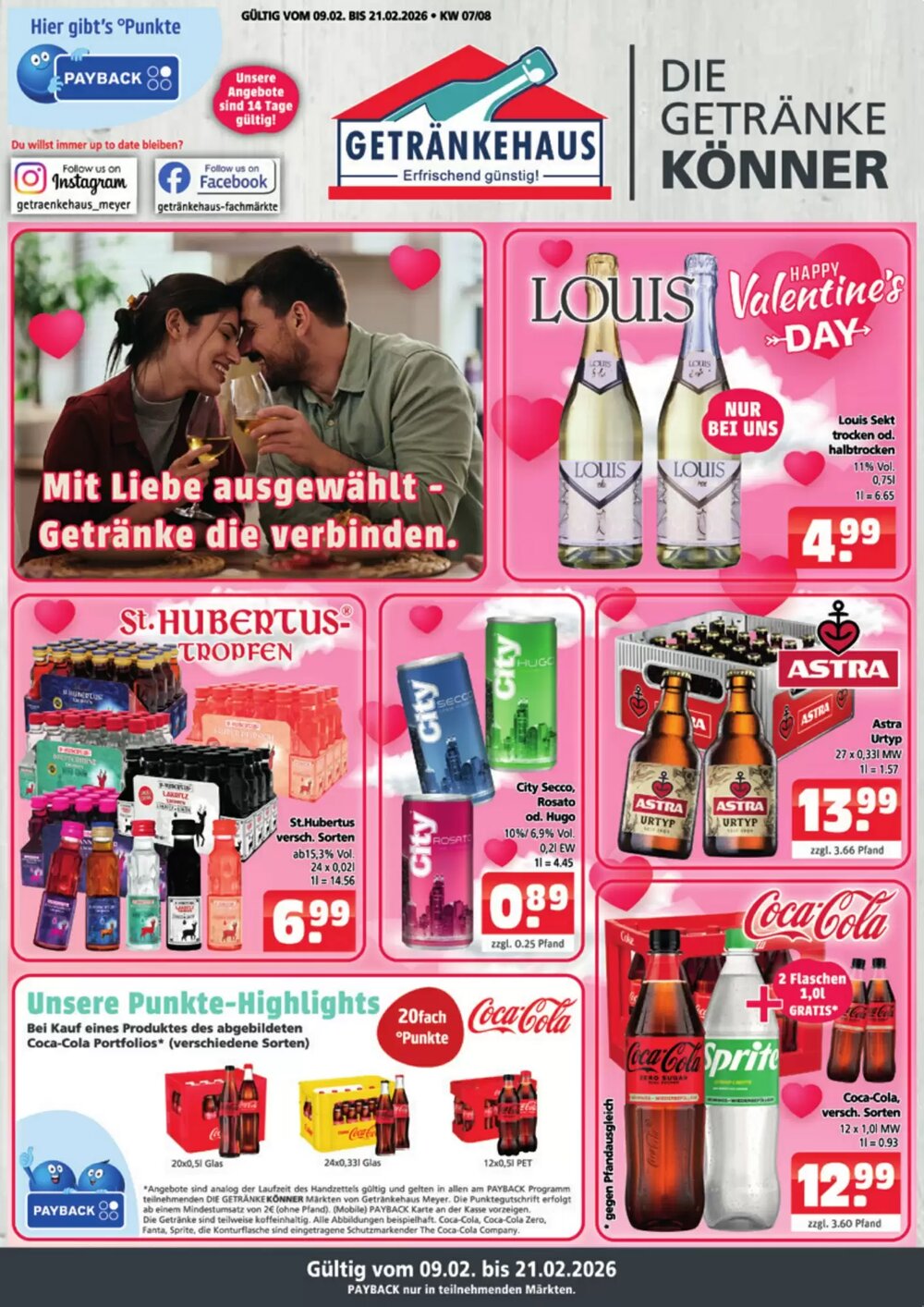 Getränkehaus Prospekt (ab 09.02.2026) zum Blättern - Seite 1