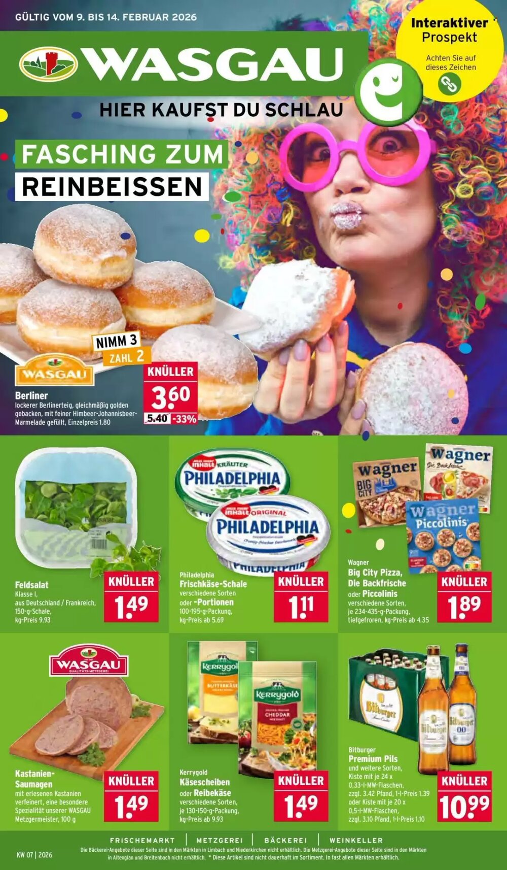 Wasgau Prospekt (ab 09.02.2026) zum Blättern - Seite 1