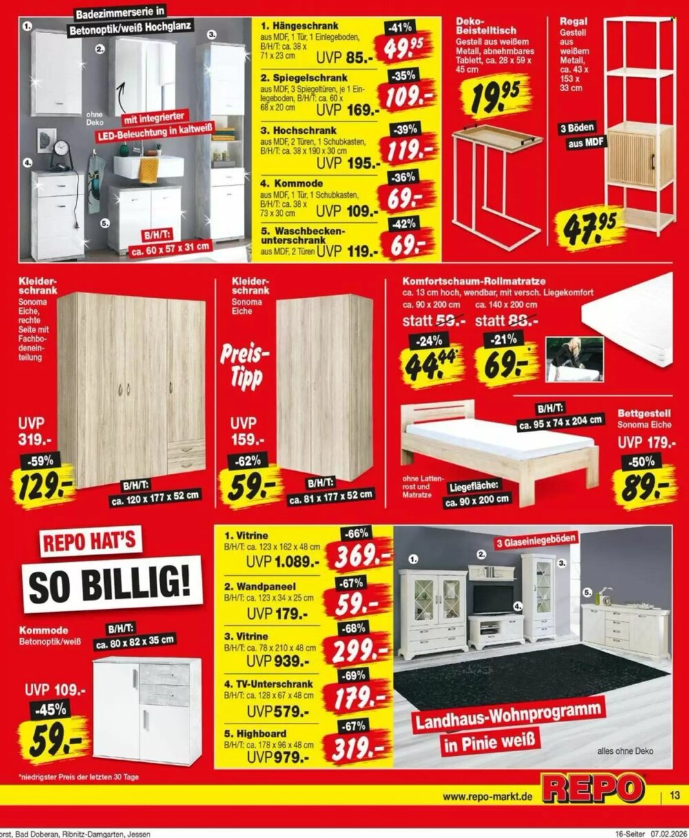 Repo Markt Prospekt (ab 09.02.2026) zum Blättern - Seite 13