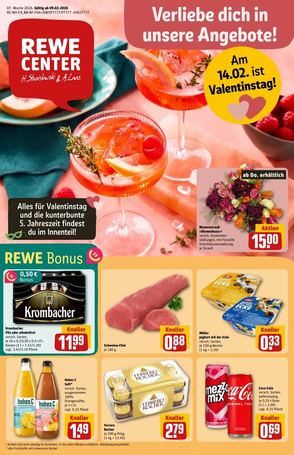 REWE Center Prospekt (ab 09.02.2026) zum Blättern - Seite 1